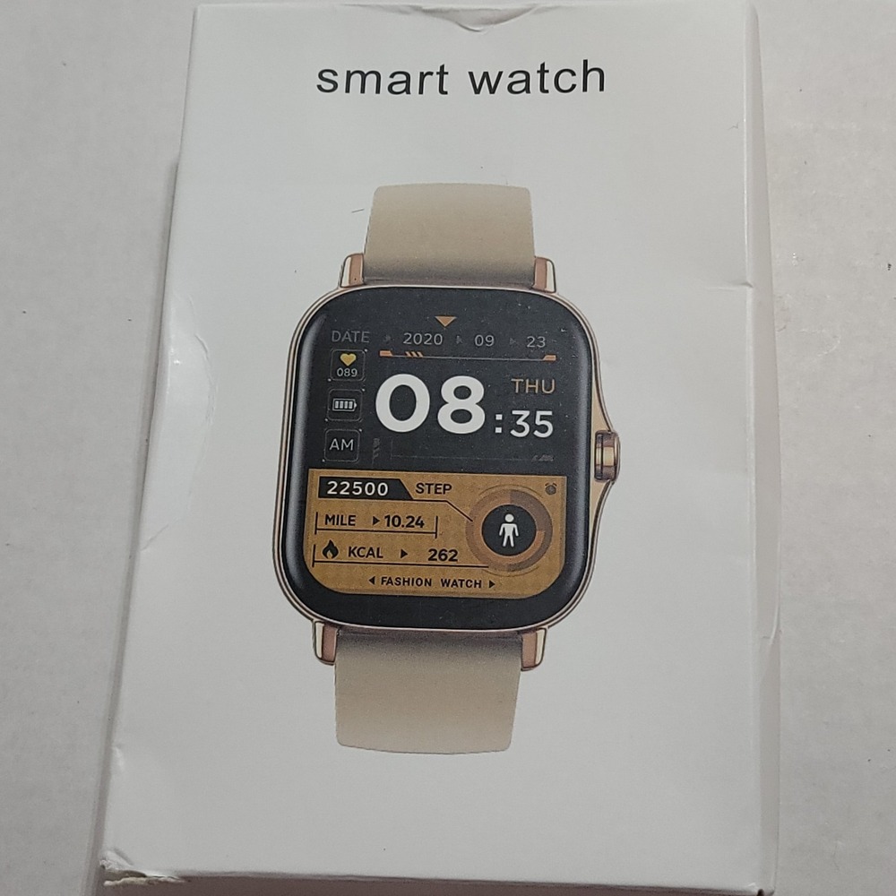 Hiwear Plus Watch Ultra Smart Watch Wireless Charging Fitness Tracker‎ NIB Black